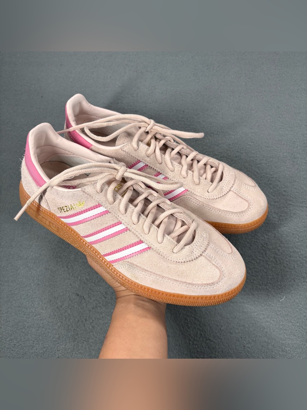 Adidas Handball Spezial J Wonder Quartz Rose Tone Shoes Size 6.5Y